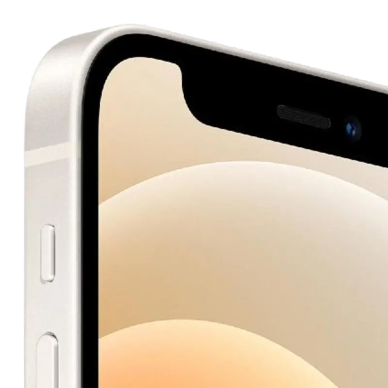 White Apple iPhone 12 with 128 GB storage and dual camera