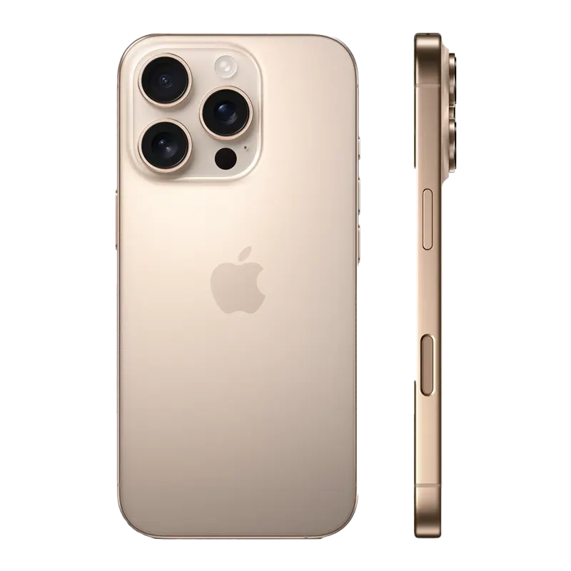 Sleek desert titanium iPhone 16 Pro 128GB